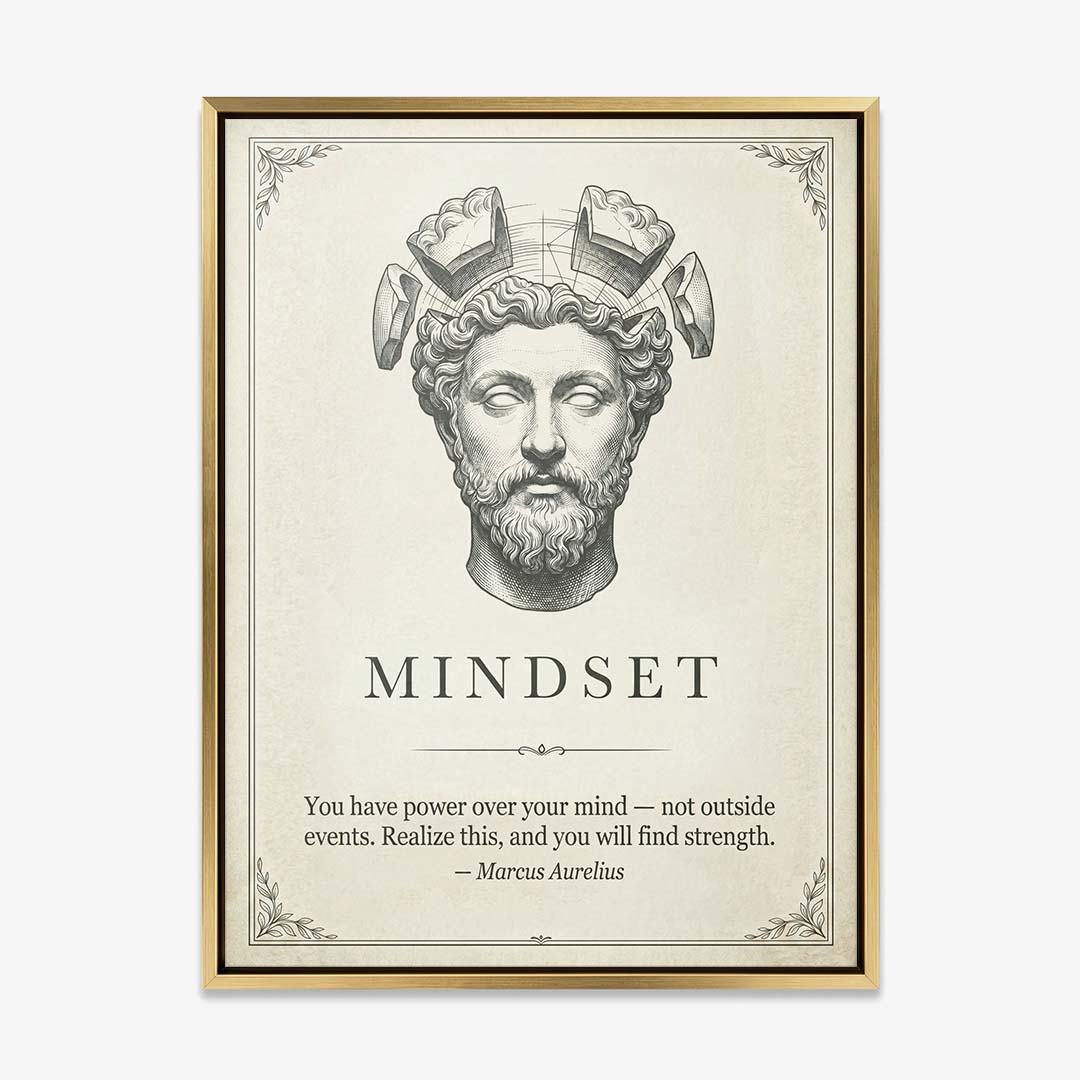 Stoic Mindset canvas wall art
