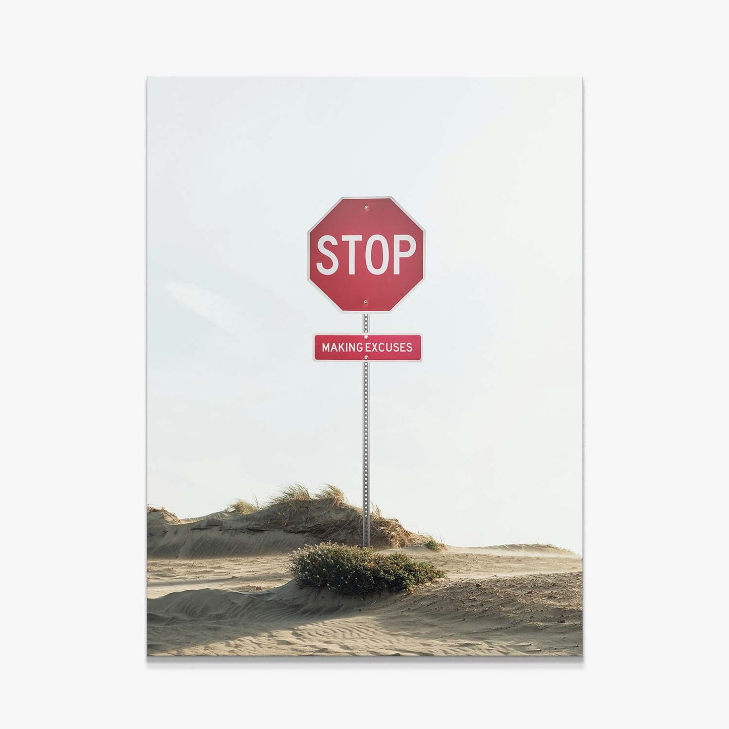 Stop Making Excuses canvas art