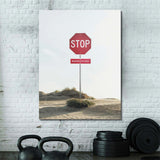 Stop Making Excuses canvas wall art