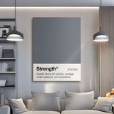 Strength Palette canvas wall art