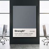 Strength Palette canvas wall art