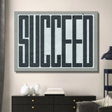Succeed canvas wall art