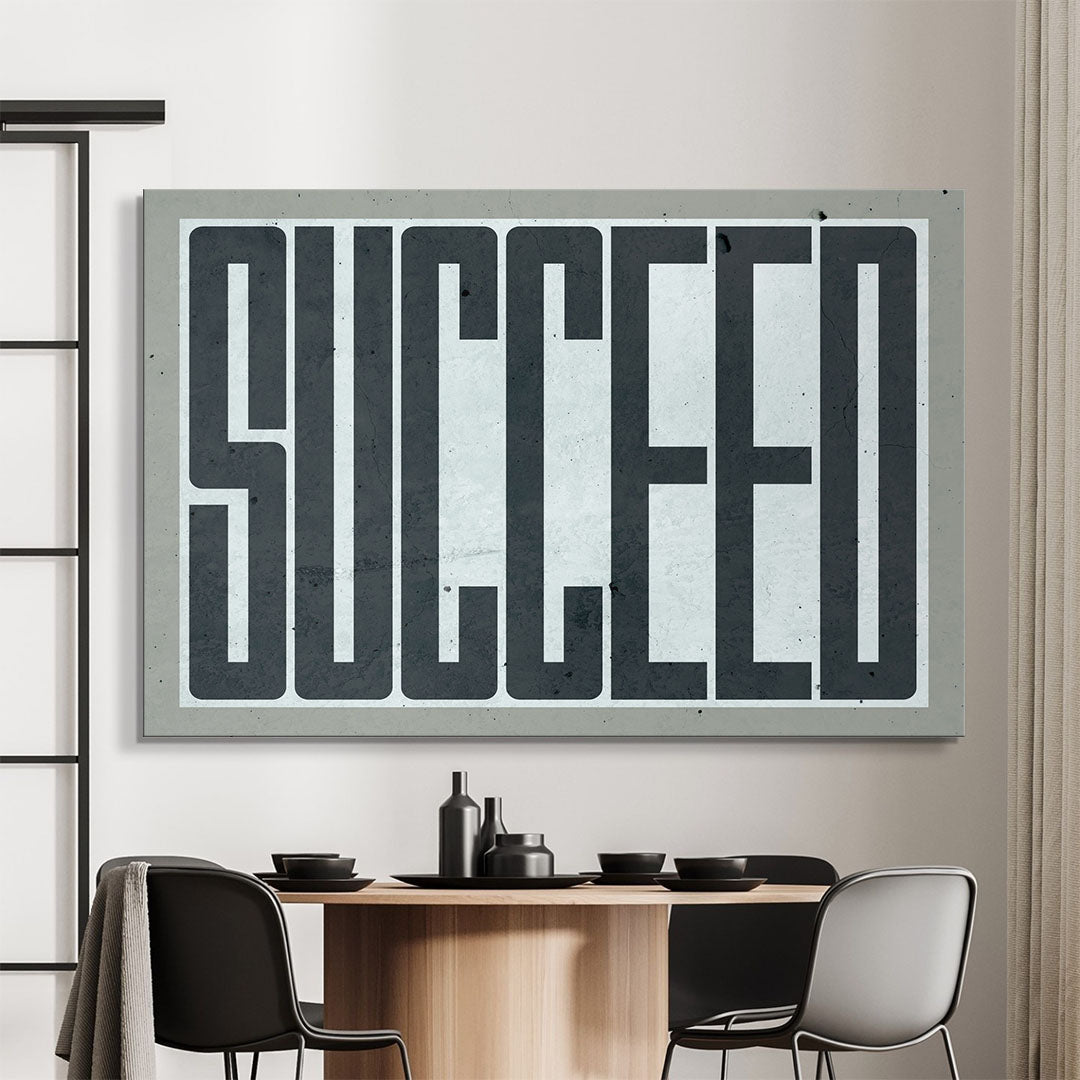 Succeed canvas art