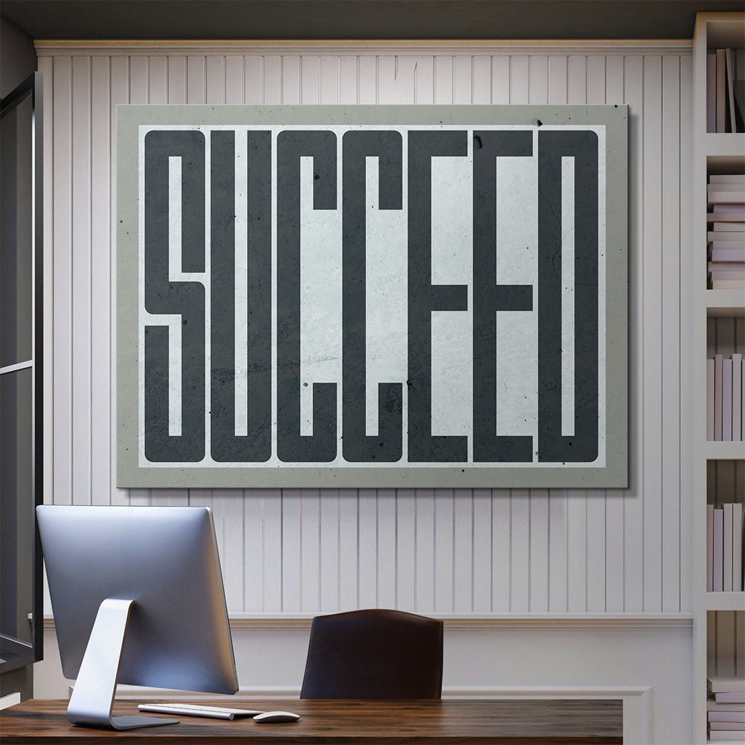 Succeed canvas art