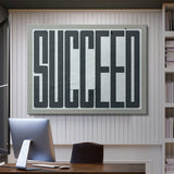 Succeed canvas wall art