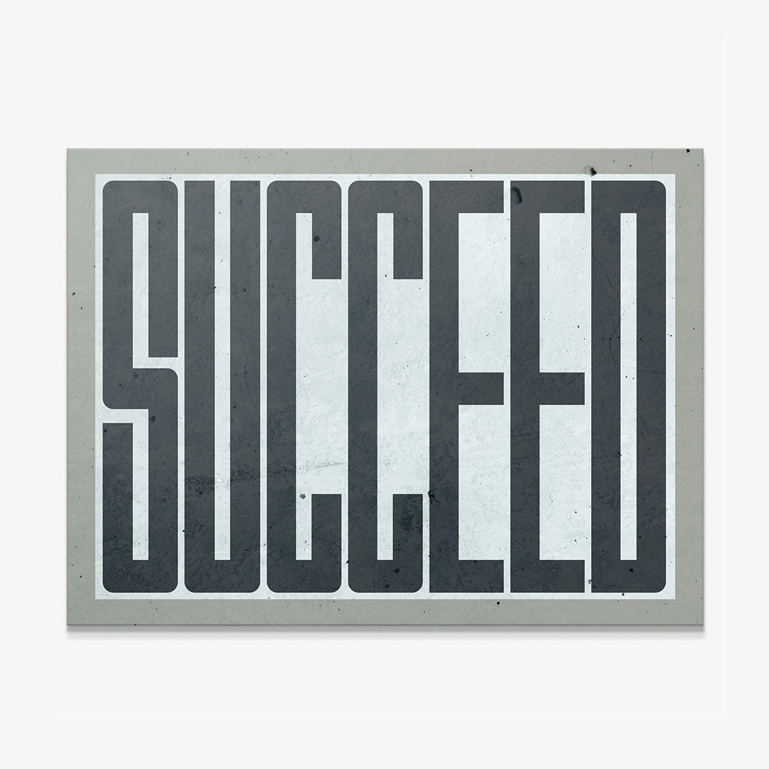 Succeed canvas art