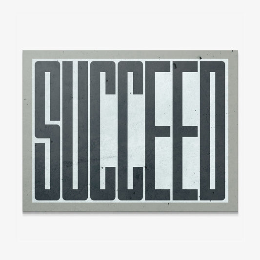 Succeed canvas art