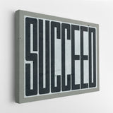 Succeed canvas wall art
