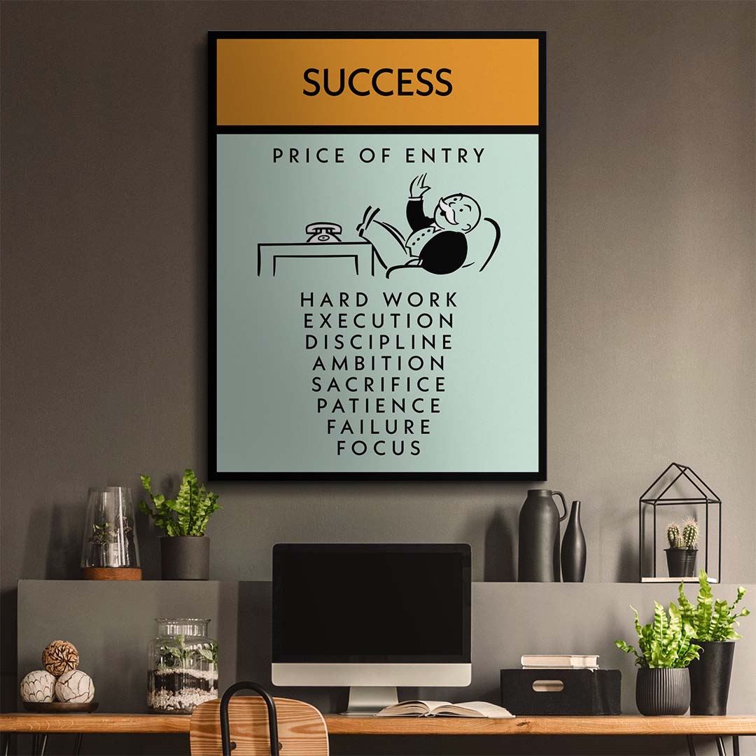 Success canvas art