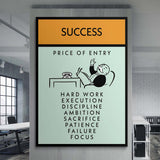Success canvas wall art