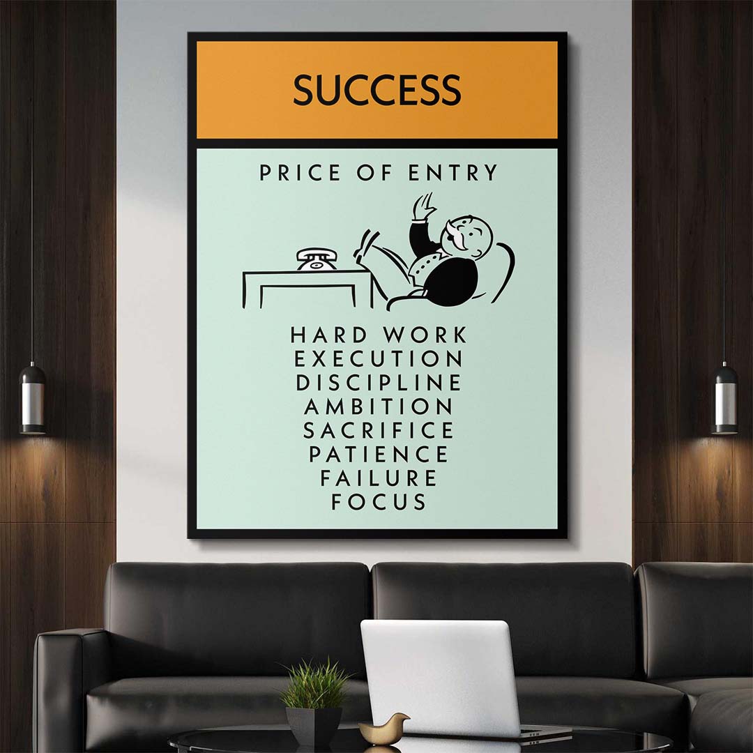 Success canvas art
