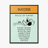 Success canvas wall art