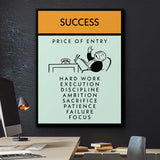 Success canvas wall art