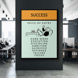 Success canvas wall art