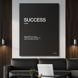 Success Definition canvas wall art