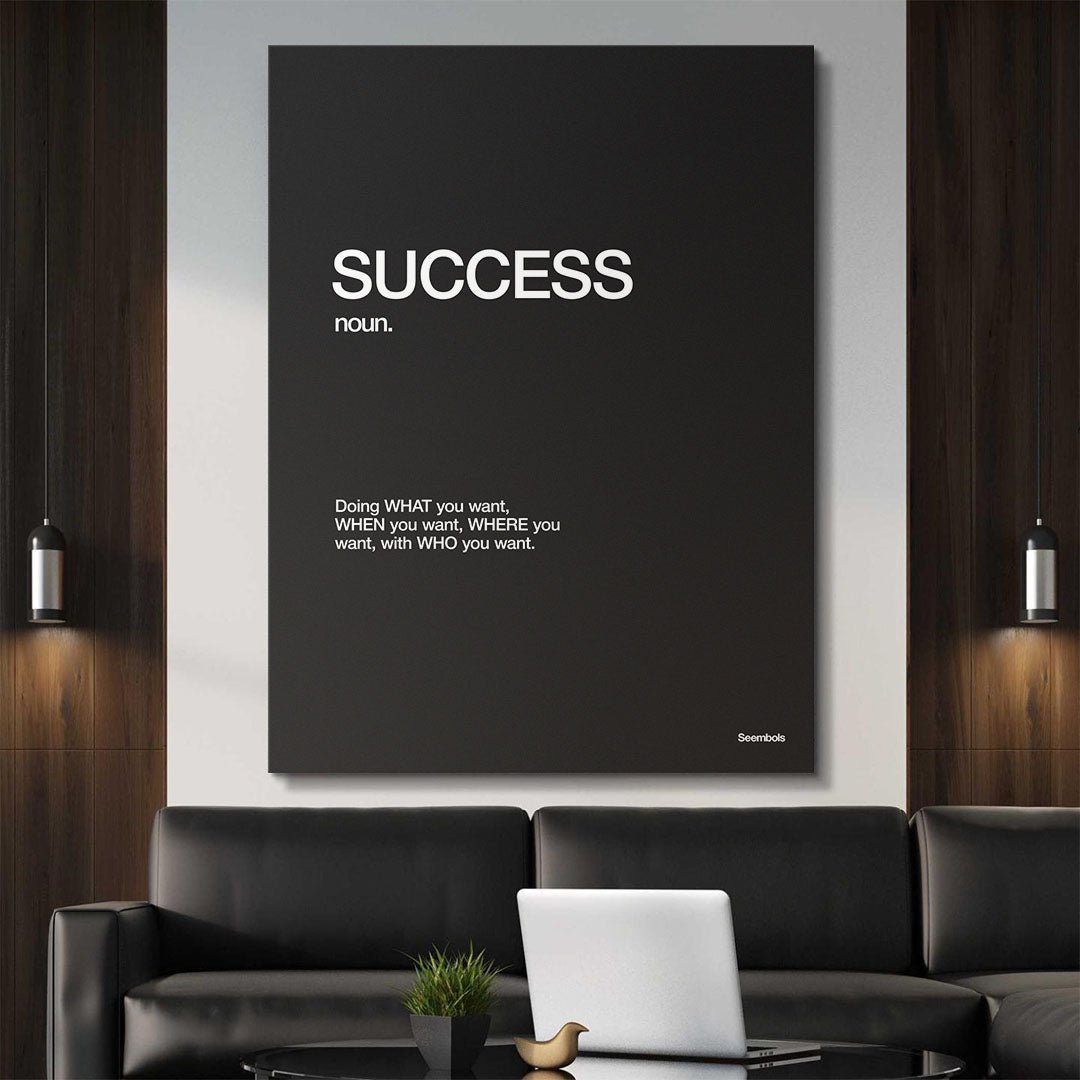Success Definition canvas wall art