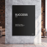 Success Definition canvas wall art
