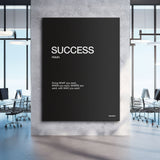 Success Definition canvas wall art