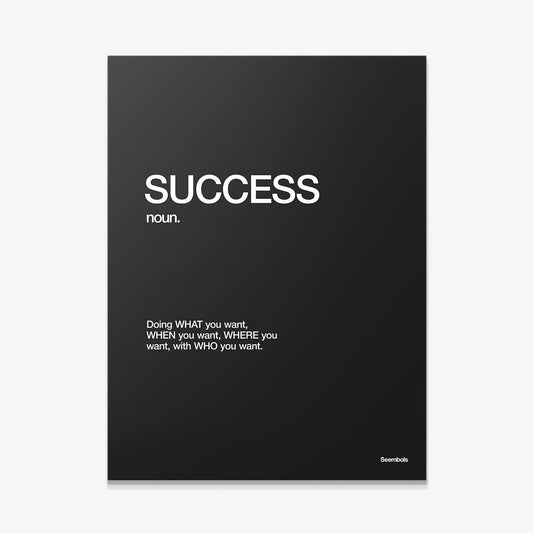 Success Definition canvas wall art