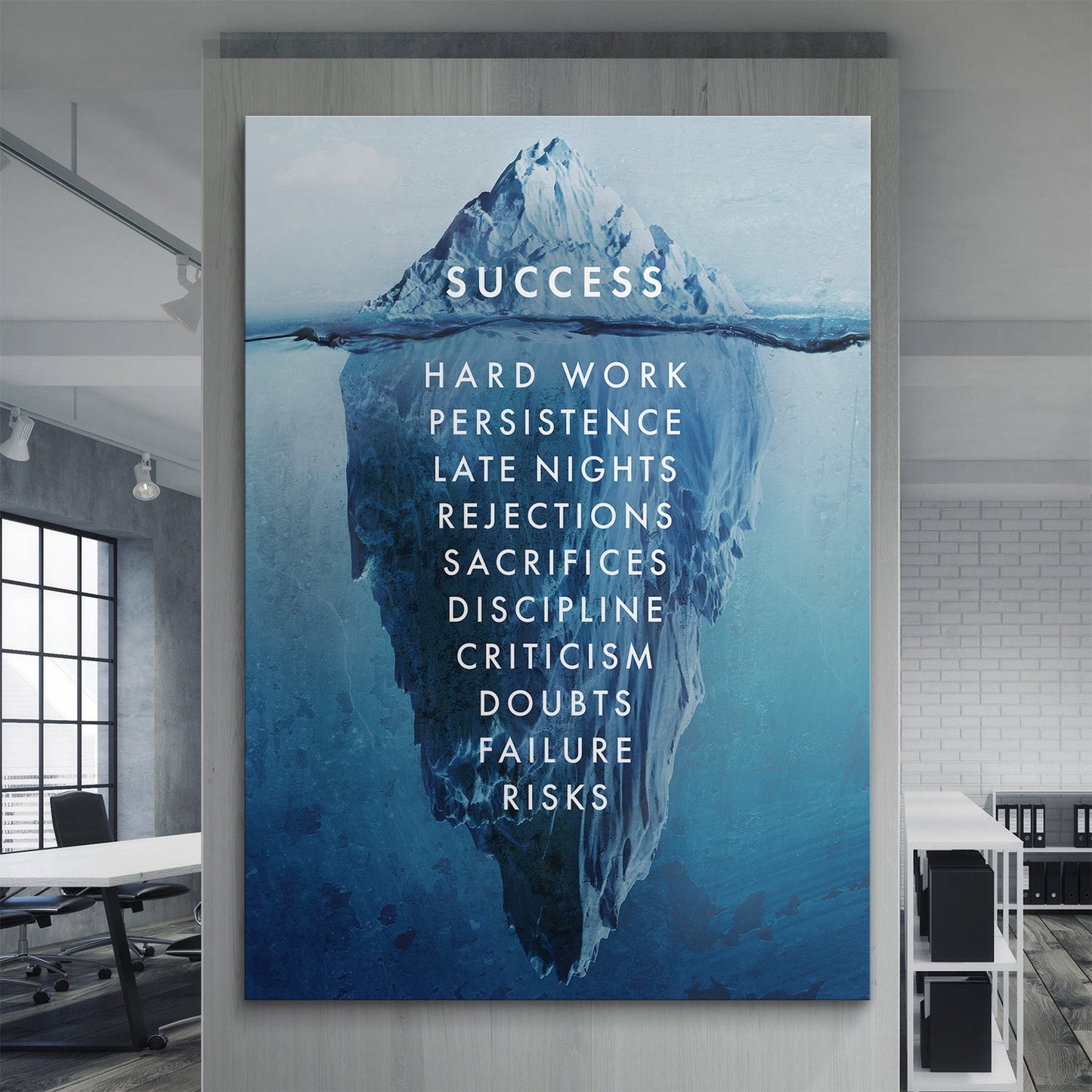 Success Iceberg canvas art