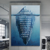 Success Iceberg canvas wall art