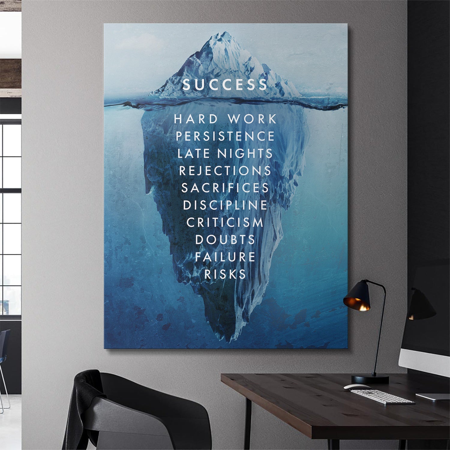 Success Iceberg canvas art