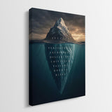 Success Iceberg (Storm) canvas wall art