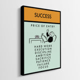 Success canvas wall art