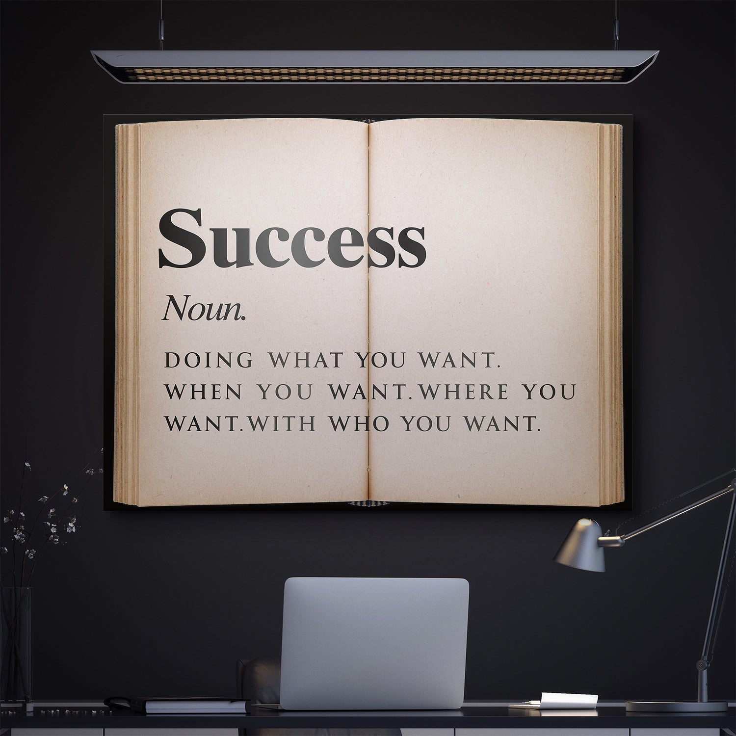 Success - Open Book canvas art