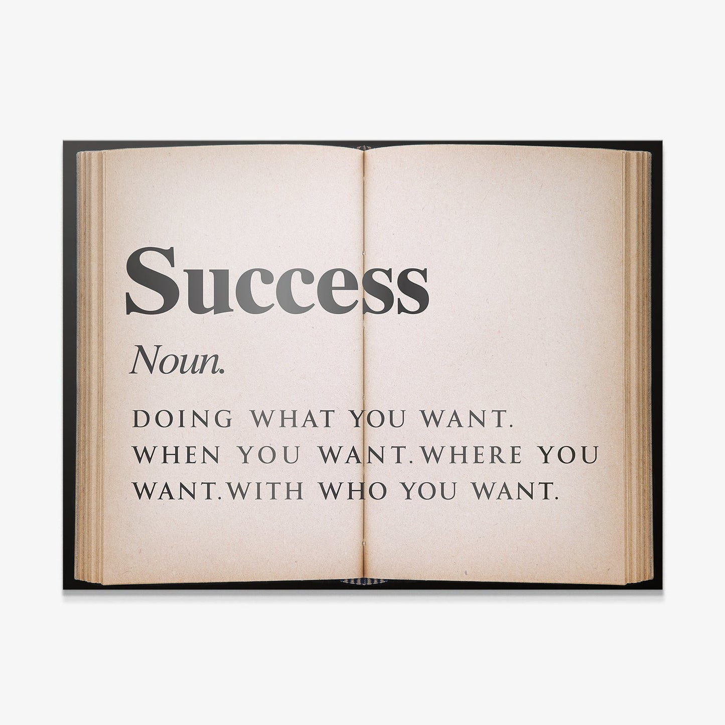 Success - Open Book canvas art