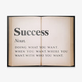 Success Open Book canvas wall art