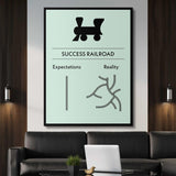 Success Railroad canvas wall art
