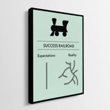 Success Railroad canvas wall art