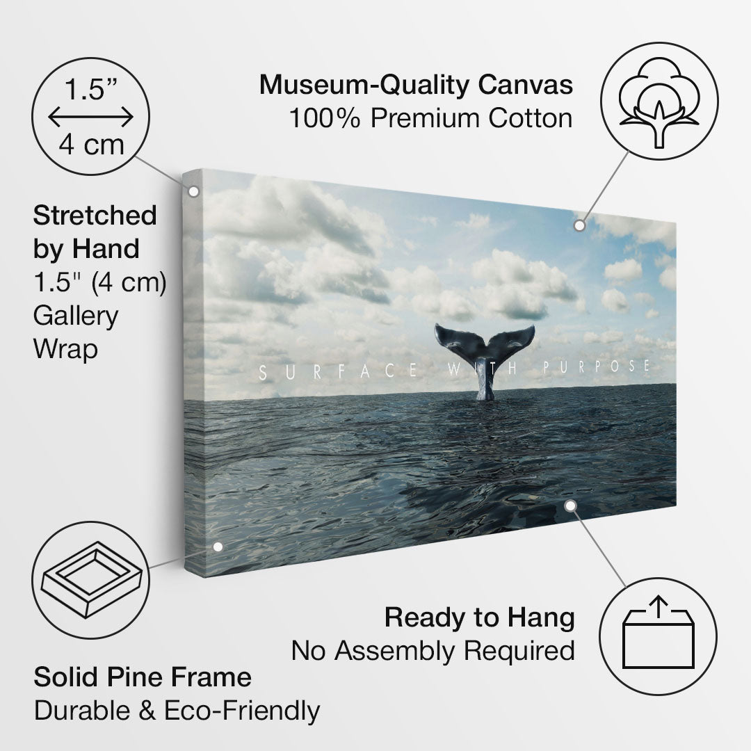 Surface With Purpose motivational canvas wall art