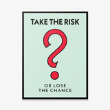 Take The Risk canvas wall art
