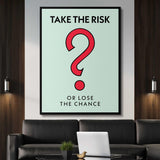 Take The Risk canvas wall art