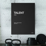 Talent Definition canvas wall art