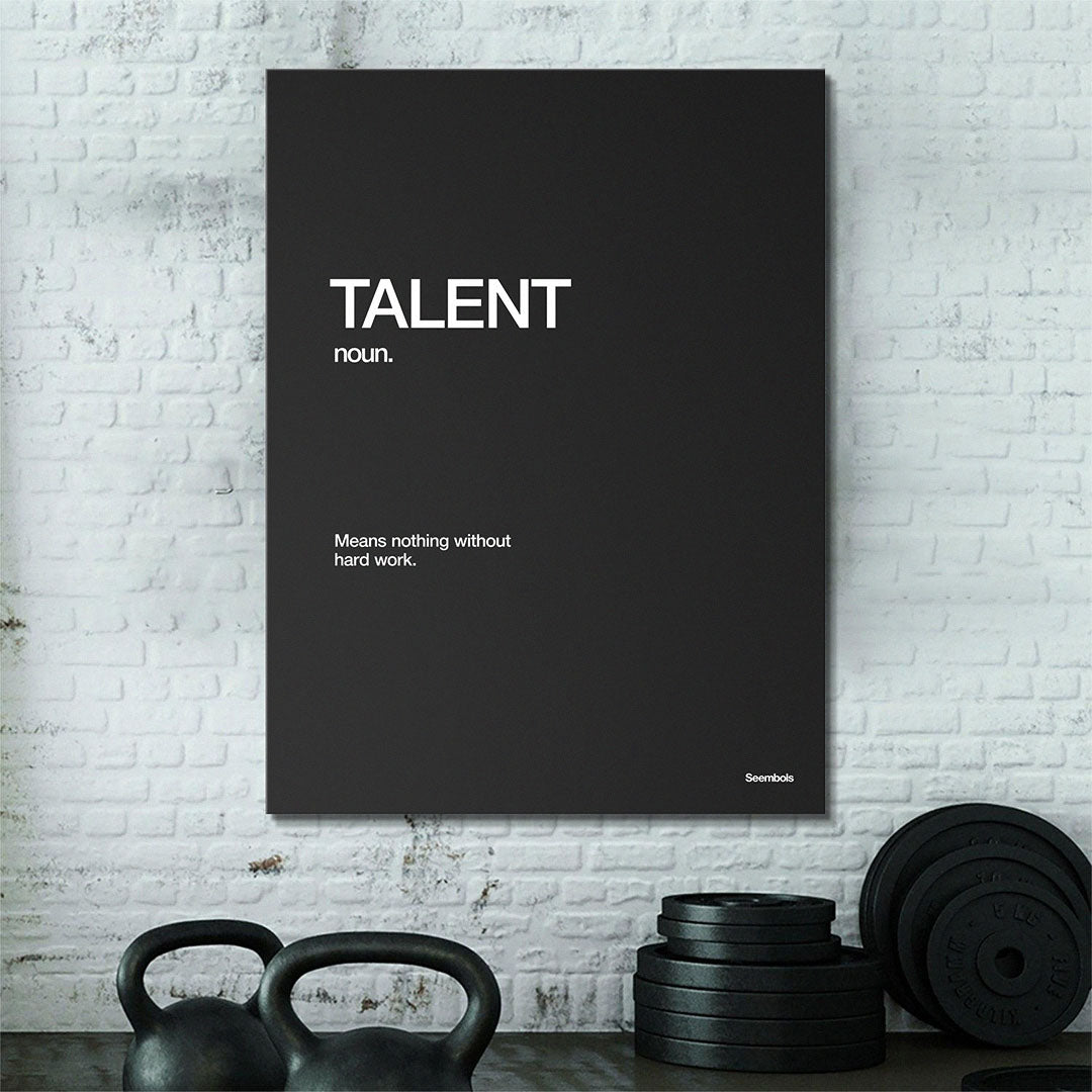 Talent Definition canvas wall art