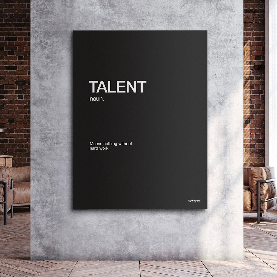 Talent Definition canvas wall art