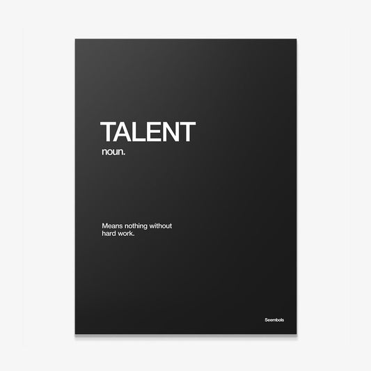 Talent Definition canvas wall art