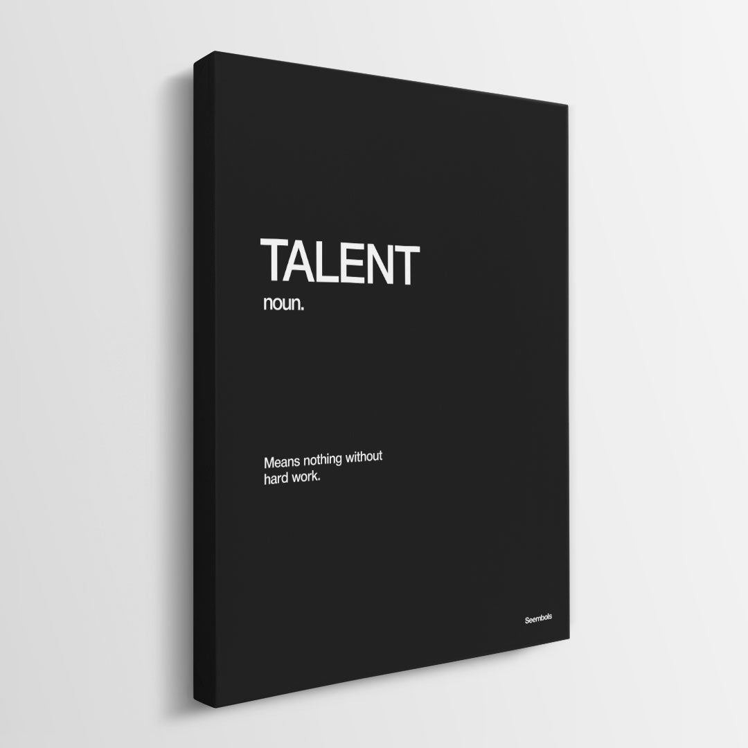 Talent Definition canvas wall art