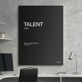 Talent Definition canvas wall art
