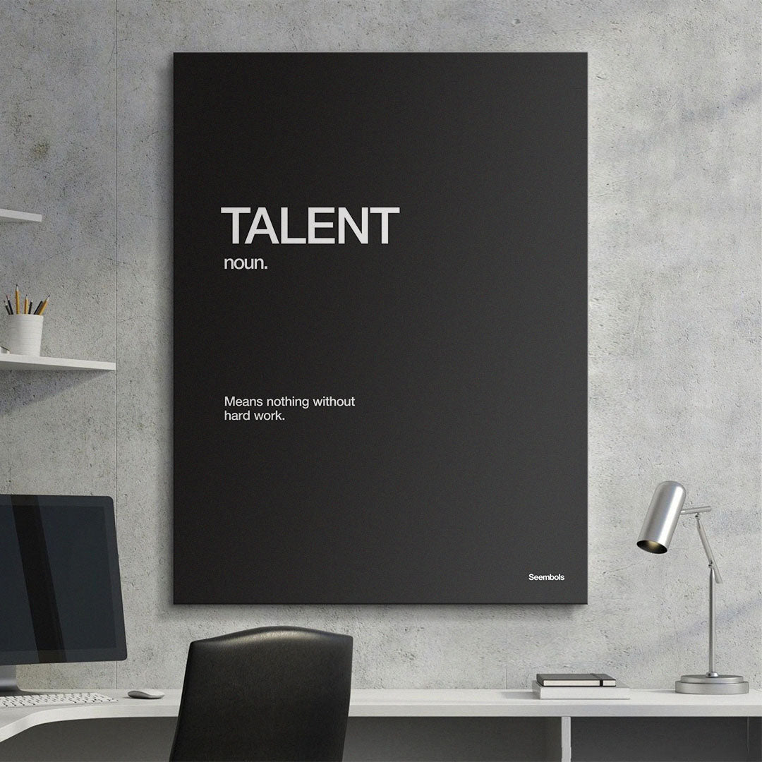 Talent Definition canvas wall art