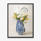 Tennis Vase canvas with black frame