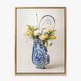 Tennis Vase canvas with gold frame