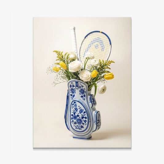 Tennis Vase canvas wall art