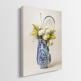 Tennis Vase canvas wall art