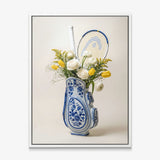 Tennis Vase canvas with white frame