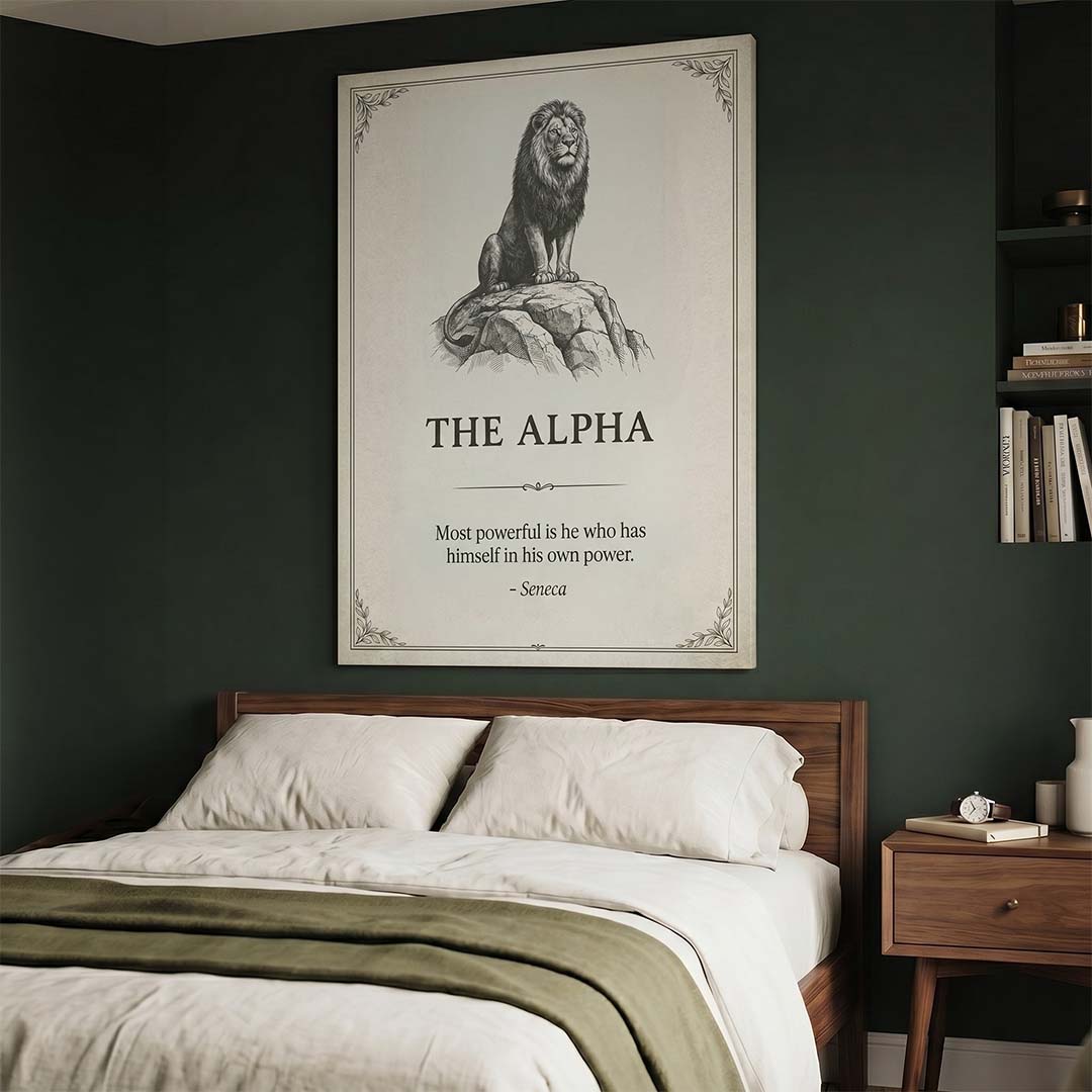 The Alpha canvas wall art