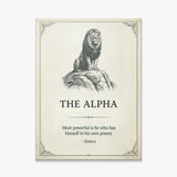 The Alpha canvas wall art